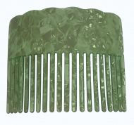 Turtle Shell Hair Comb - Lime Green